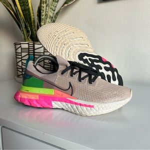 Wmns Nike React Infinity Run Flyknit Premium Violet Ash Grey Size 9